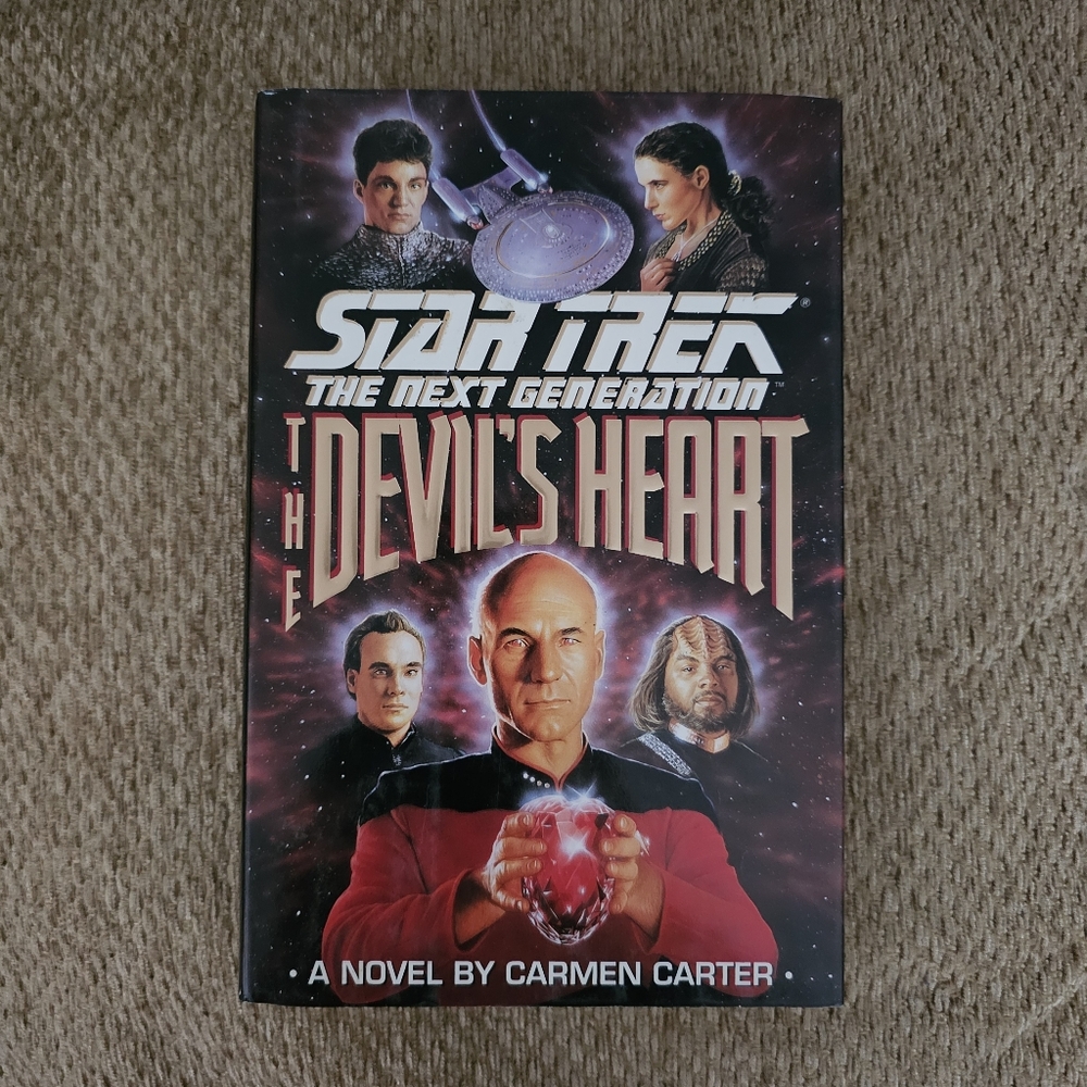 Star Trek The Next Generation The Devil’s Heart 1993 Hardcover Carmen Carter